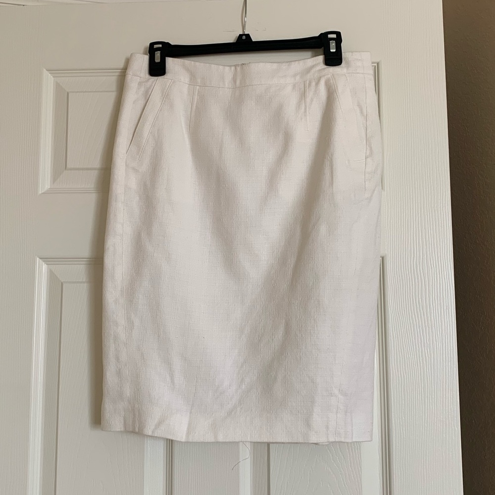Ann Taylor White Skirt